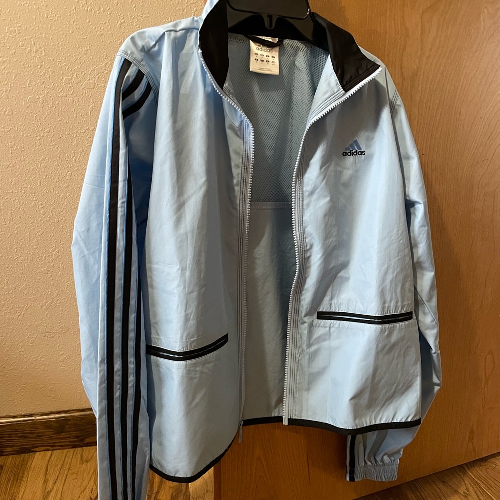 Adidas - Light Blue Windbreaker